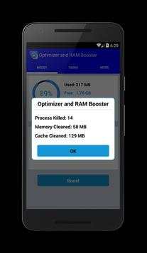 Optimizer and Ram Booster 4 تصوير الشاشة