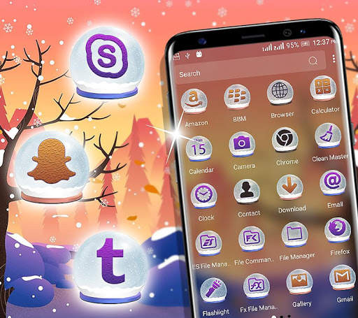 Winter Forest Launcher Theme screenshot 4