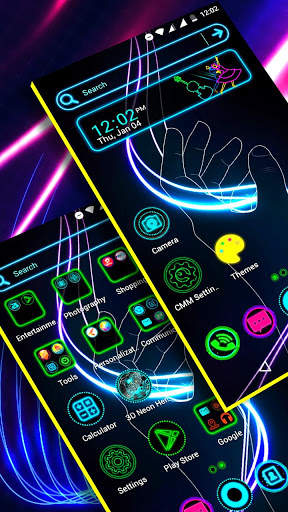 Neon Launcher Theme screenshot 1