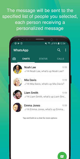 WhatsName  - Broadcasts Personal WhatsApp screenshot 3