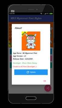 Mi Myanmar Font Styles screenshot 8