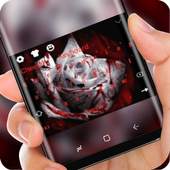 Blood Rose Keyboard Love Theme 10001003