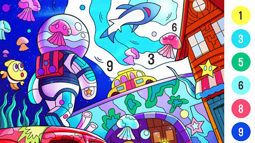 Coloring by number screenshot 6