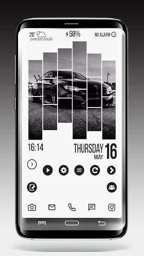 Black&White theme for Total Launcher screenshot 2