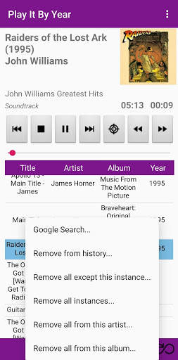 Play It By Year Music Player screenshot 6