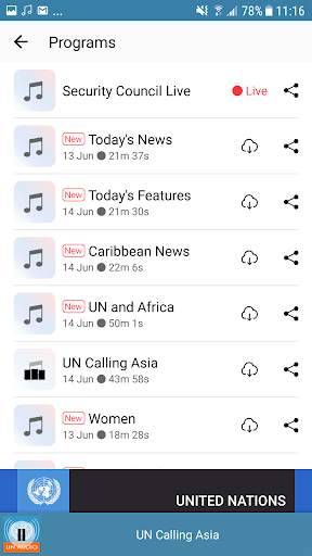 UN Audio Channels screenshot 5