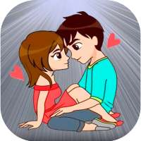Love Couple Sticker For Whats logo