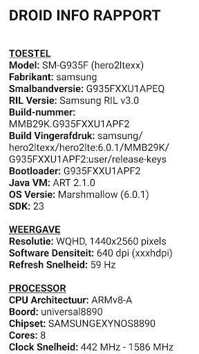 Droid Hardware Info screenshot 3