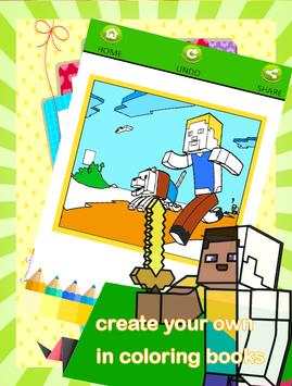 Coloring Books Mine Craft Game screenshot 3