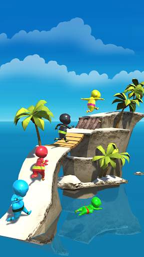 Crowd race 3d - Stickman run in road screenshot 2