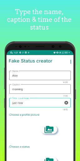 WhatsPrank- fake whatsapp status to prank friends screenshot 2