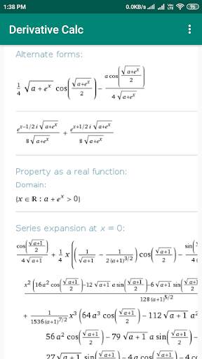 Derivative Calc скриншот 4