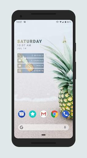 Tropical KWGT screenshot 2