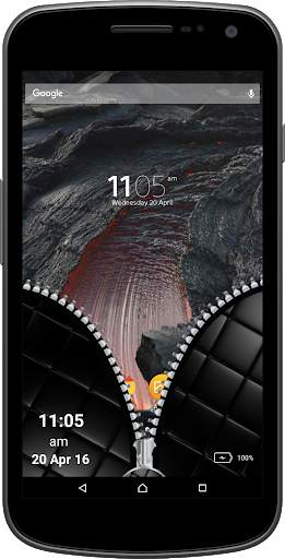Leather Black Zipper Screen screenshot 3