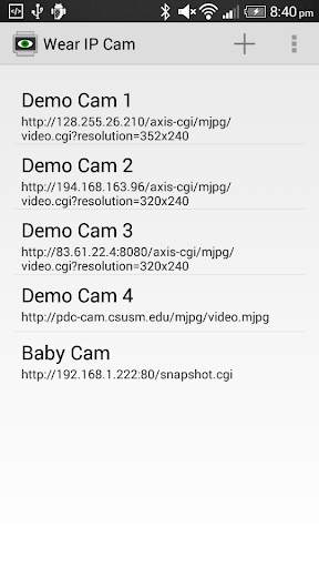 Wear IP Cam Viewer screenshot 1