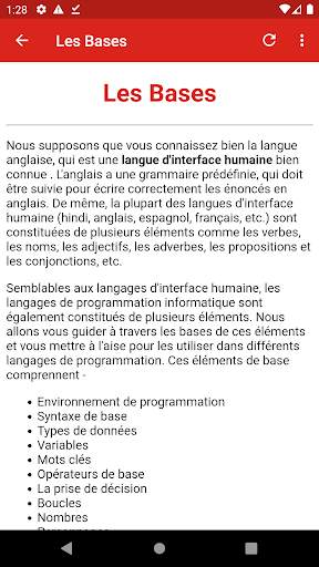 Cours Programmation Informatique - DEBUTANTS скриншот 4