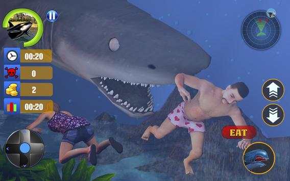 Blue Whale Survival Simulator: Angry Shark Game screenshot 1