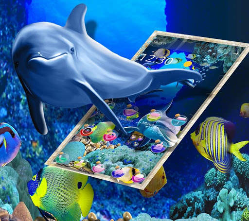 Cute Ocean Shark Theme screenshot 1