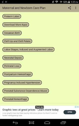 Maternal and Newborn Care Plan screenshot 1