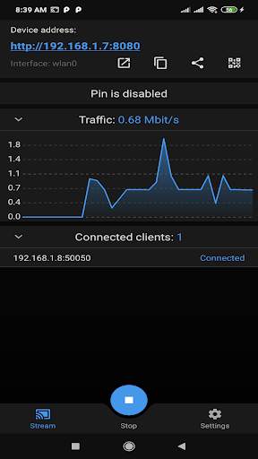 Screen Mirroring - Screen Stream to Web browsers screenshot 2