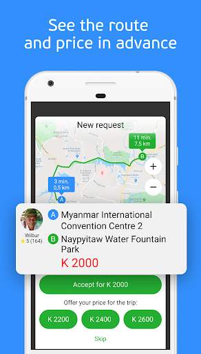 inDriver - တတ်နိုင်စီးနင်း screenshot 7