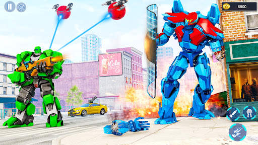 Dolphin Robot Transform Wars screenshot 7