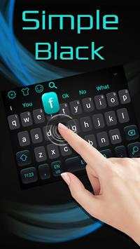 Simple Cool Black Keyboard Theme screenshot 2
