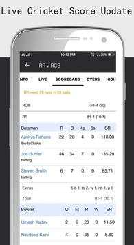 Live Cricket Score Update screenshot 3