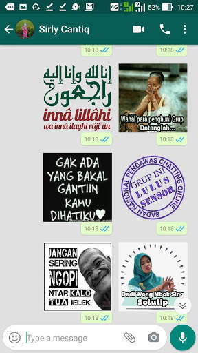 Stiker WA Lucu Untuk Whatsapp WAstickerApps screenshot 7