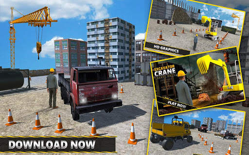 Excavator Crane Simulator Game screenshot 12