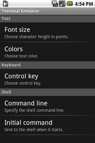 Terminal Emulator for Android screenshot 2