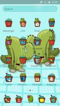 Cute Cartoon Cactus Theme🌟 screenshot 6