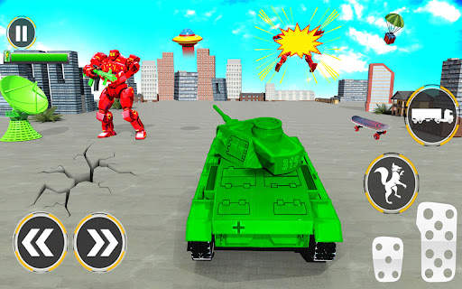 Army School Bus Robot Car Game screenshot 10