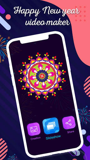 New Year Video Maker With Music screenshot 1