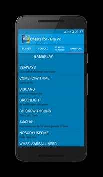 Cheats for Gta Vice City Plus screenshot 5