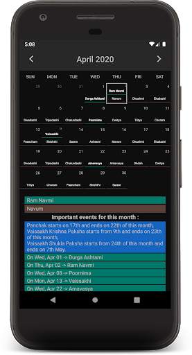 Kashmiri Calendar (Koshur | Hindu Calendar) screenshot 1