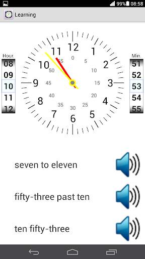 Tell Time In English 6 تصوير الشاشة