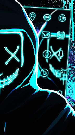 Graffiti, Mask Themes, Live Wallpaper screenshot 3
