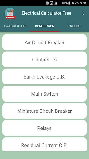 Electrical Calculator Free screenshot 2