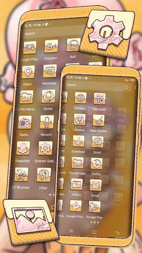 Ice Cream Cone Launcher Theme screenshot 4