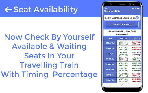 Railway Enquiry - Train Seat Availability Checker screenshot 6