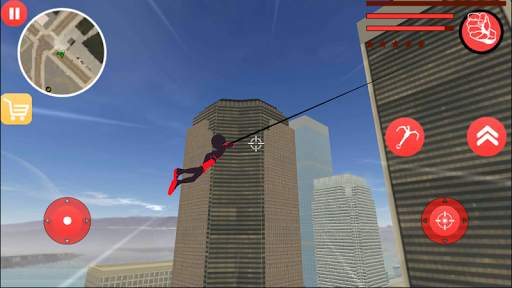 Amazing Superhero Stickman Rope Hero Gangstar screenshot 2