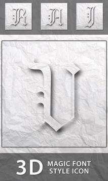 3D Magic Font Style Icon screenshot 3