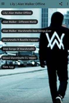Lirik Lagu Lily | Alan Walker without internet 2 تصوير الشاشة