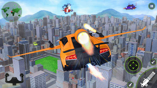 Flying Car Shooting- Real Car Flying Game screenshot 3