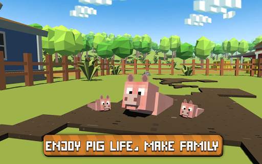 Blocky Pig Simulator 3D screenshot 3