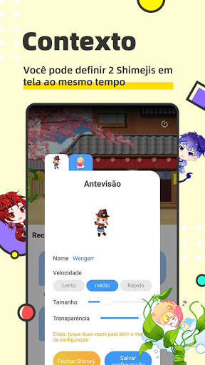 Shimeji - mascotes de anime screenshot 2