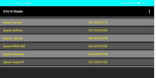 Cheats for GTA IV PC Game screenshot 3