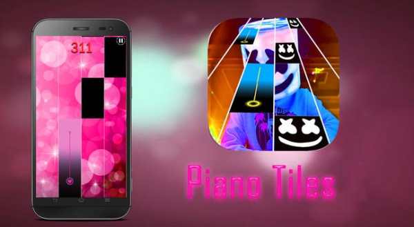 Marshmello piano tiles game screenshot 6