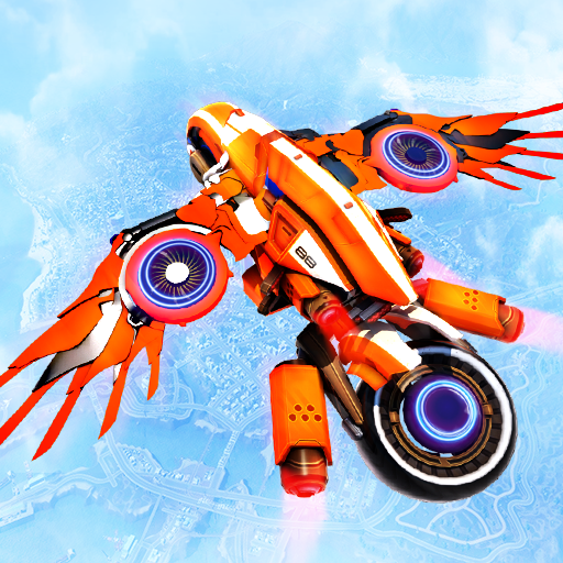 Flying Bike Driving - Water Bike Racing Games icon